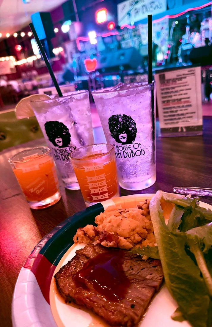 Drinks in Fifi’s logo cups