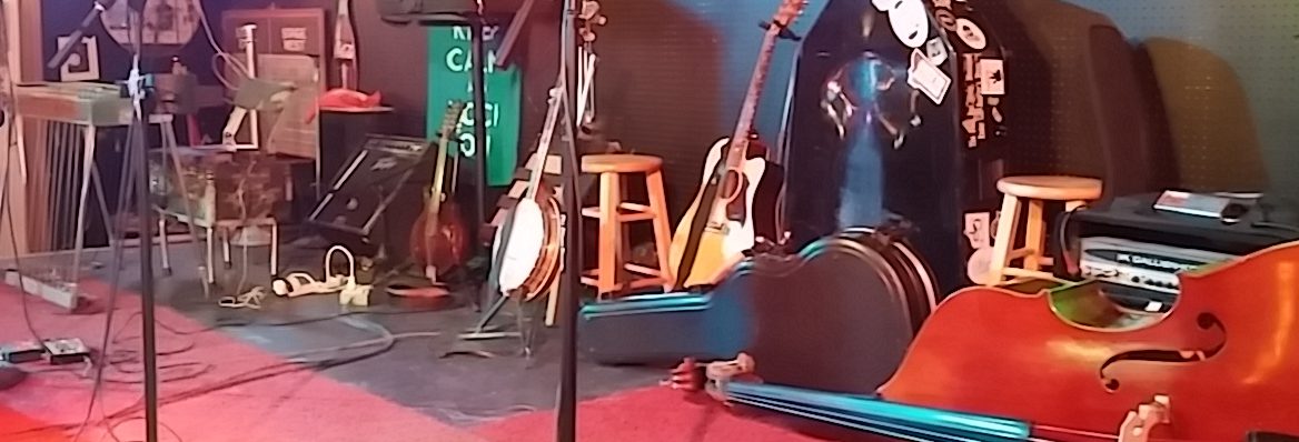 Instruments set up on the Fifi’s stage